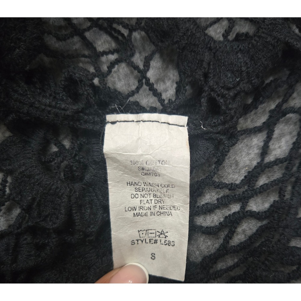 Rachel & Skye Crochet Duster Small Layering Boho Festival Hippie Fairy Grunge - Picture 4 of 7